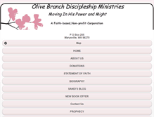 Tablet Screenshot of olivebranchdiscipleshipministries.com